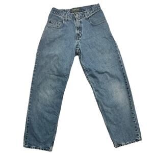 Vintage Levis Silvertab Mens Jeans Baggy Fit Denim Blue 29 X 30 Cotton